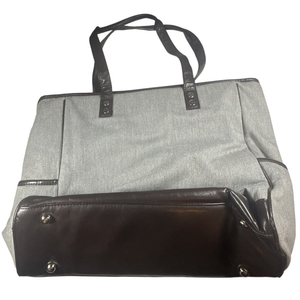 Thirty-One Cindy Purse Shoulder Bag Gray &‎ Brown